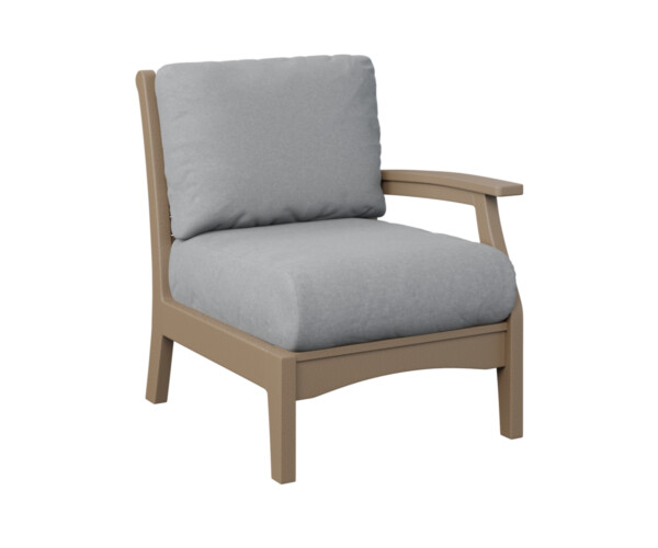 Classic Terrace Arm Sectional Club Chair Right/Left