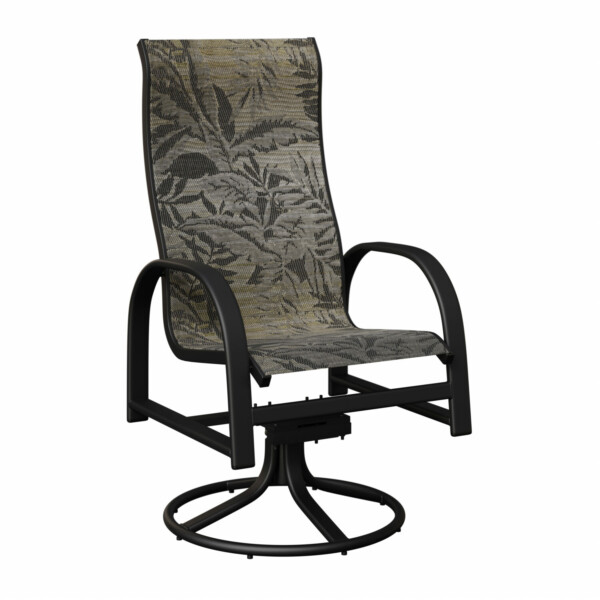 Murphy High Back Sling Swivel Rocker Dining Chair